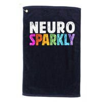 Neuro Sparkly Neurodivergent Neurodivergence ADHD ASD Golf Towel