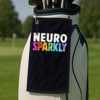 Neuro Sparkly Neurodivergent Neurodivergence ADHD ASD Golf Towel