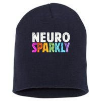 Neuro Sparkly Neurodivergent Neurodivergence ADHD ASD Short Acrylic Beanie