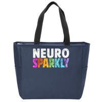 Neuro Sparkly Neurodivergent Neurodivergence ADHD ASD Zip Tote Bag