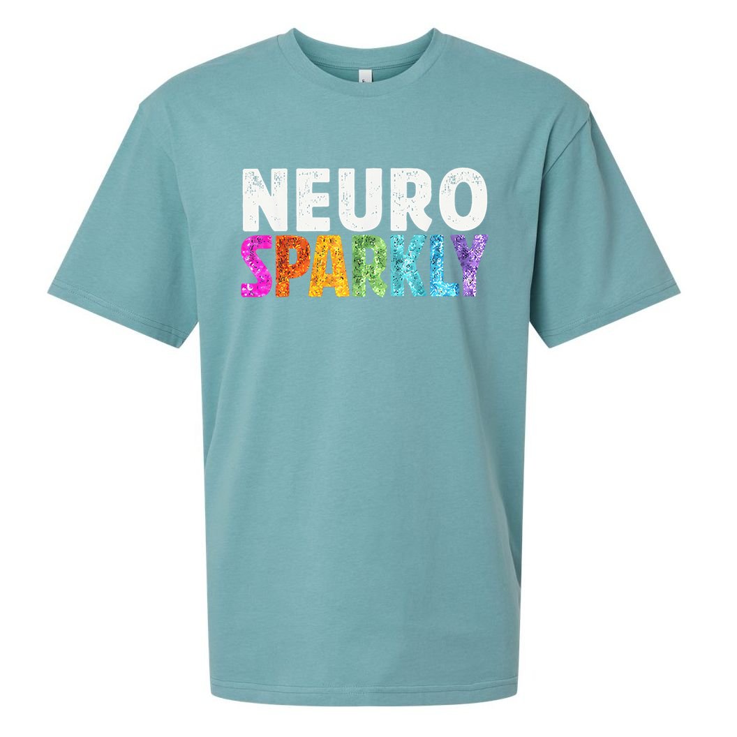 Neuro Sparkly Neurodivergent Neurodivergence ADHD ASD Sueded Cloud Jersey T-Shirt