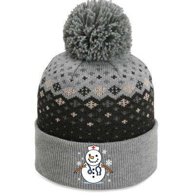 Nurse Snowman Nurse Christmas The Baniff Cuffed Pom Beanie