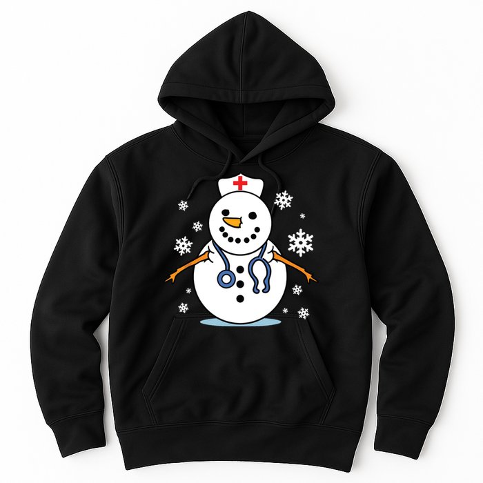 Nurse Snowman Nurse Christmas Hoodie