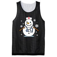 Nurse Snowman Nurse Christmas Mesh Reversible Basketball Jersey Tank