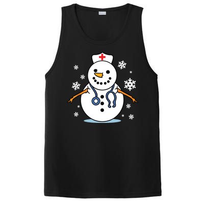 Nurse Snowman Nurse Christmas PosiCharge Competitor Tank