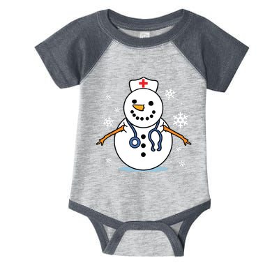 Nurse Snowman Nurse Christmas Infant Baby Jersey Bodysuit