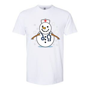 Nurse Snowman Nurse Christmas Softstyle CVC T-Shirt