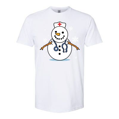 Nurse Snowman Nurse Christmas Softstyle CVC T-Shirt