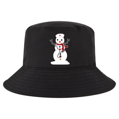 Nurse Snowman Nursing Rn Registered Funny Christmas Gifts Cool Comfort Performance Bucket Hat