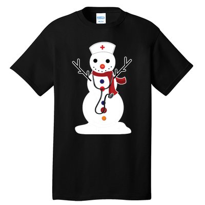 Nurse Snowman Nursing Rn Registered Funny Christmas Gifts Tall T-Shirt