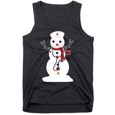 Nurse Snowman Nursing Rn Registered Funny Christmas Gifts Tank Top