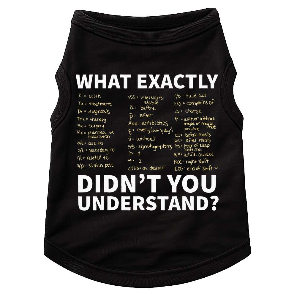 Nurse Shorthand  Nurse Or Nursing Student Doggie Tank