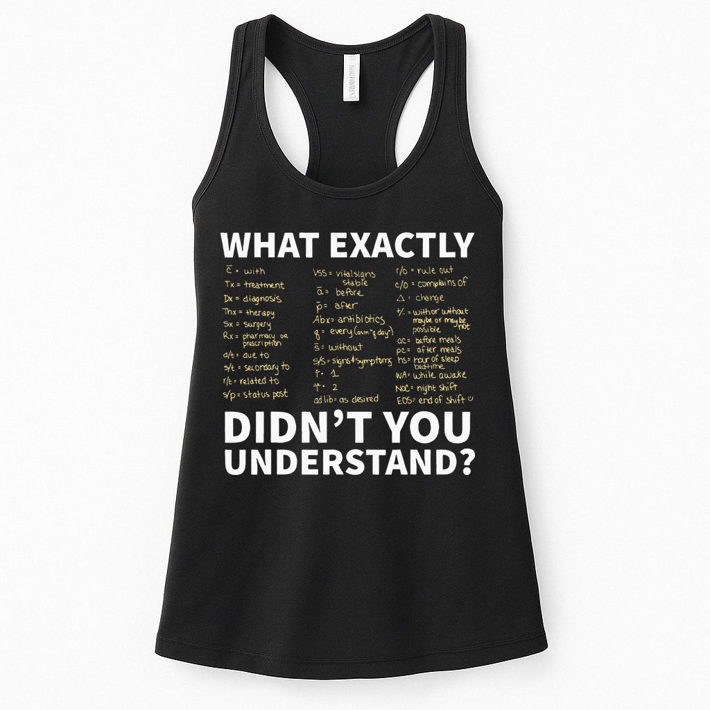 Nurse Shorthand  Nurse Or Nursing Student Womens Tank Top