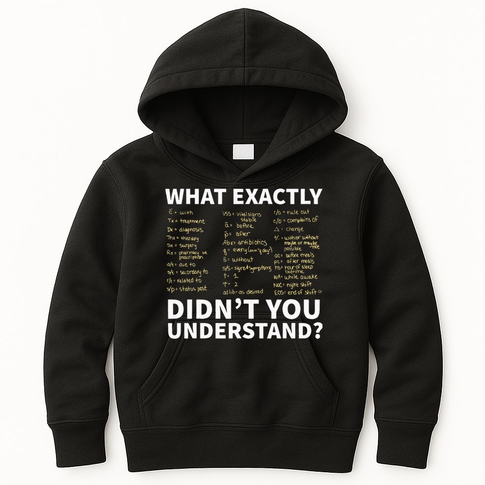Nurse Shorthand  Nurse Or Nursing Student Kids Hoodie