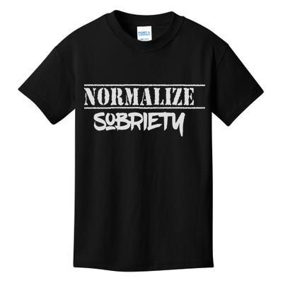 Normalize Sobriety Kids T-Shirt