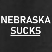Nebraska Sucks 7 Panel Mesh Trucker Snapback Hat