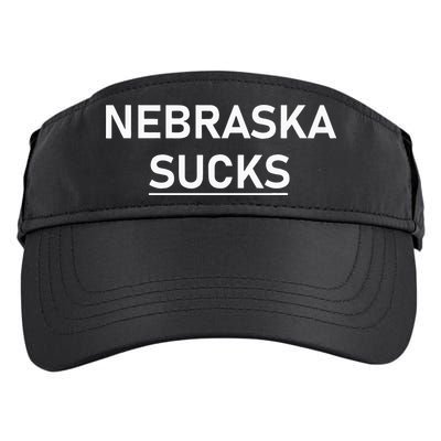 Nebraska Sucks Adult Drive Performance Visor