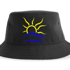 Naturist Symbol Nudist Sustainable Bucket Hat