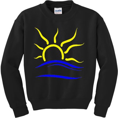 Naturist Symbol Nudist Kids Sweatshirt