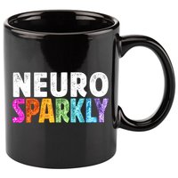 Neuro Sparkly Neurodivergent Neurodivergence ADHD ASD 11oz C Handle Ceramic Mug