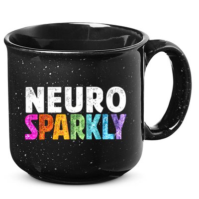 Neuro Sparkly Neurodivergent Neurodivergence ADHD ASD 15oz Campfire Ceramic Mug