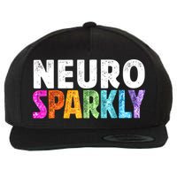 Neuro Sparkly Neurodivergent Neurodivergence ADHD ASD Wool Snapback Cap
