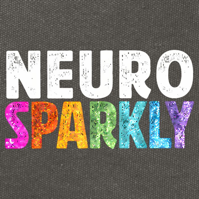 Neuro Sparkly Neurodivergent Neurodivergence ADHD ASD Cotton Canvas Backpack