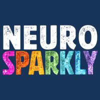 Neuro Sparkly Neurodivergent Neurodivergence ADHD ASD 16 in Basic Backpack
