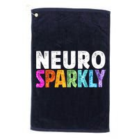 Neuro Sparkly Neurodivergent Neurodivergence ADHD ASD Golf Towel
