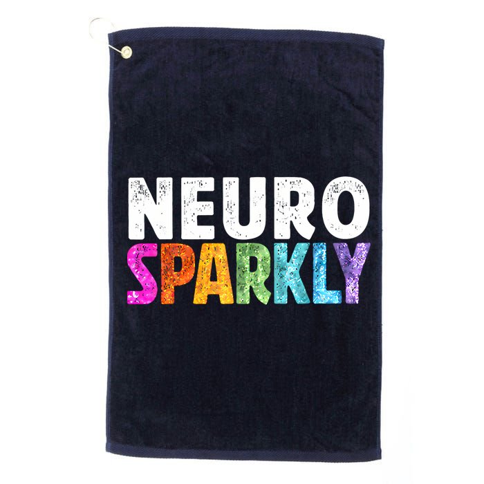 Neuro Sparkly Neurodivergent Neurodivergence ADHD ASD Golf Towel