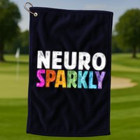 Neuro Sparkly Neurodivergent Neurodivergence ADHD ASD Golf Towel