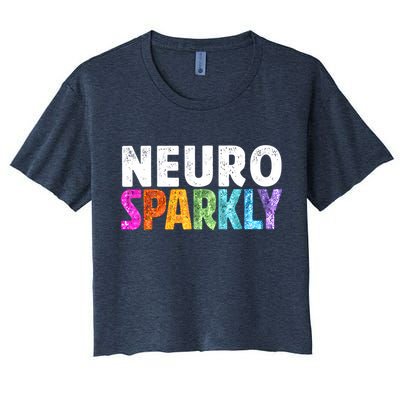Neuro Sparkly Neurodivergent Neurodivergence ADHD ASD Crop Top