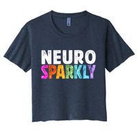 Neuro Sparkly Neurodivergent Neurodivergence ADHD ASD Women's Crop Top Tee