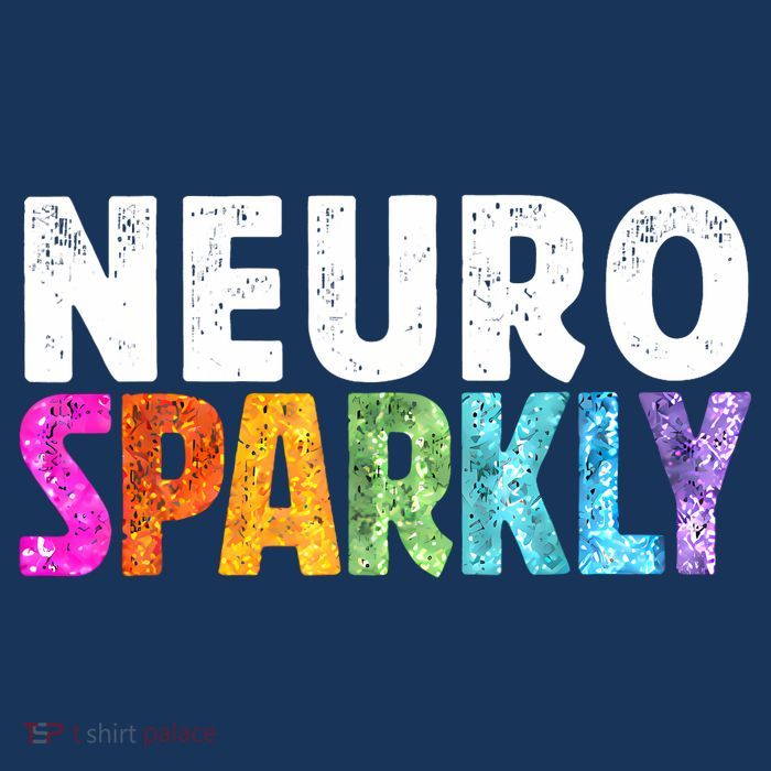 Neuro Sparkly Neurodivergent Neurodivergence ADHD ASD Women's V-Neck T-Shirt