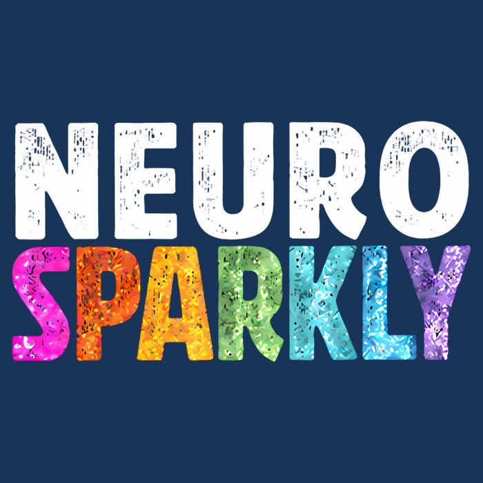 Neuro Sparkly Neurodivergent Neurodivergence ADHD ASD Short Acrylic Beanie