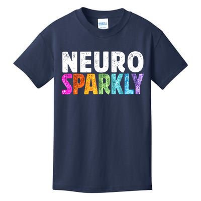 Neuro Sparkly Neurodivergent Neurodivergence ADHD ASD Kids T-Shirt