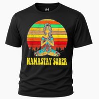 Namastay Sober Na Aa 12 Step Recovery Narcotics Anonymous Performance Shirt