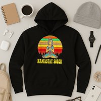 Namastay Sober Na Aa 12 Step Recovery Narcotics Anonymous Hoodie
