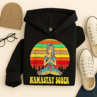 Namastay Sober Na Aa 12 Step Recovery Narcotics Anonymous Hoodie