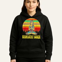 Namastay Sober Na Aa 12 Step Recovery Narcotics Anonymous Hoodie