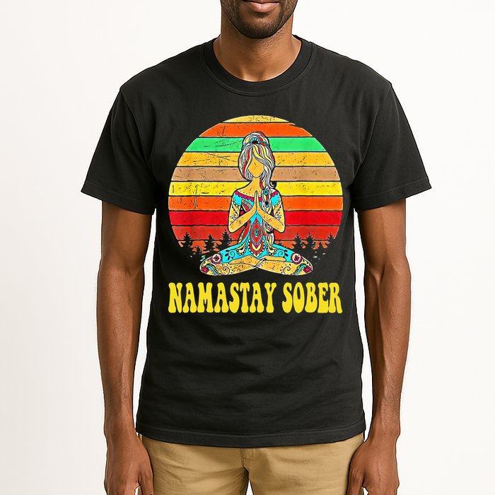 Namastay Sober Na Aa 12 Step Recovery Narcotics Anonymous Tall T-Shirt