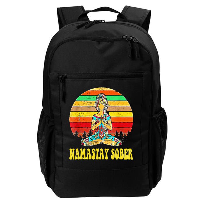Namastay Sober Na Aa 12 Step Recovery Narcotics Anonymous Backpack