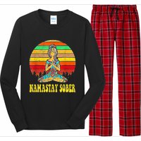 Namastay Sober Na Aa 12 Step Recovery Narcotics Anonymous Long Sleeve Pajama Set