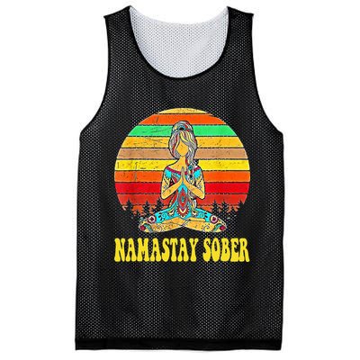 Namastay Sober Na Aa 12 Step Recovery Narcotics Anonymous Mesh Reversible Basketball Jersey Tank