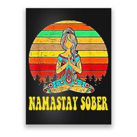 Namastay Sober Na Aa 12 Step Recovery Narcotics Anonymous Poster