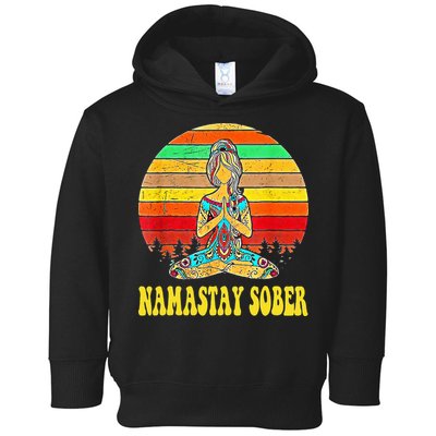 Namastay Sober Na Aa 12 Step Recovery Narcotics Anonymous Toddler Hoodie
