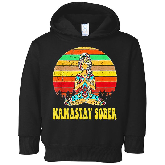 Namastay Sober Na Aa 12 Step Recovery Narcotics Anonymous Toddler Hoodie
