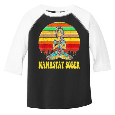 Namastay Sober Na Aa 12 Step Recovery Narcotics Anonymous Toddler Fine Jersey T-Shirt