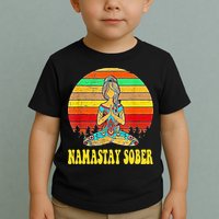 Namastay Sober Na Aa 12 Step Recovery Narcotics Anonymous Toddler T-Shirt