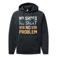 No Shoes No Problem Coconut Tree Country Music Performance Fleece Hoodie